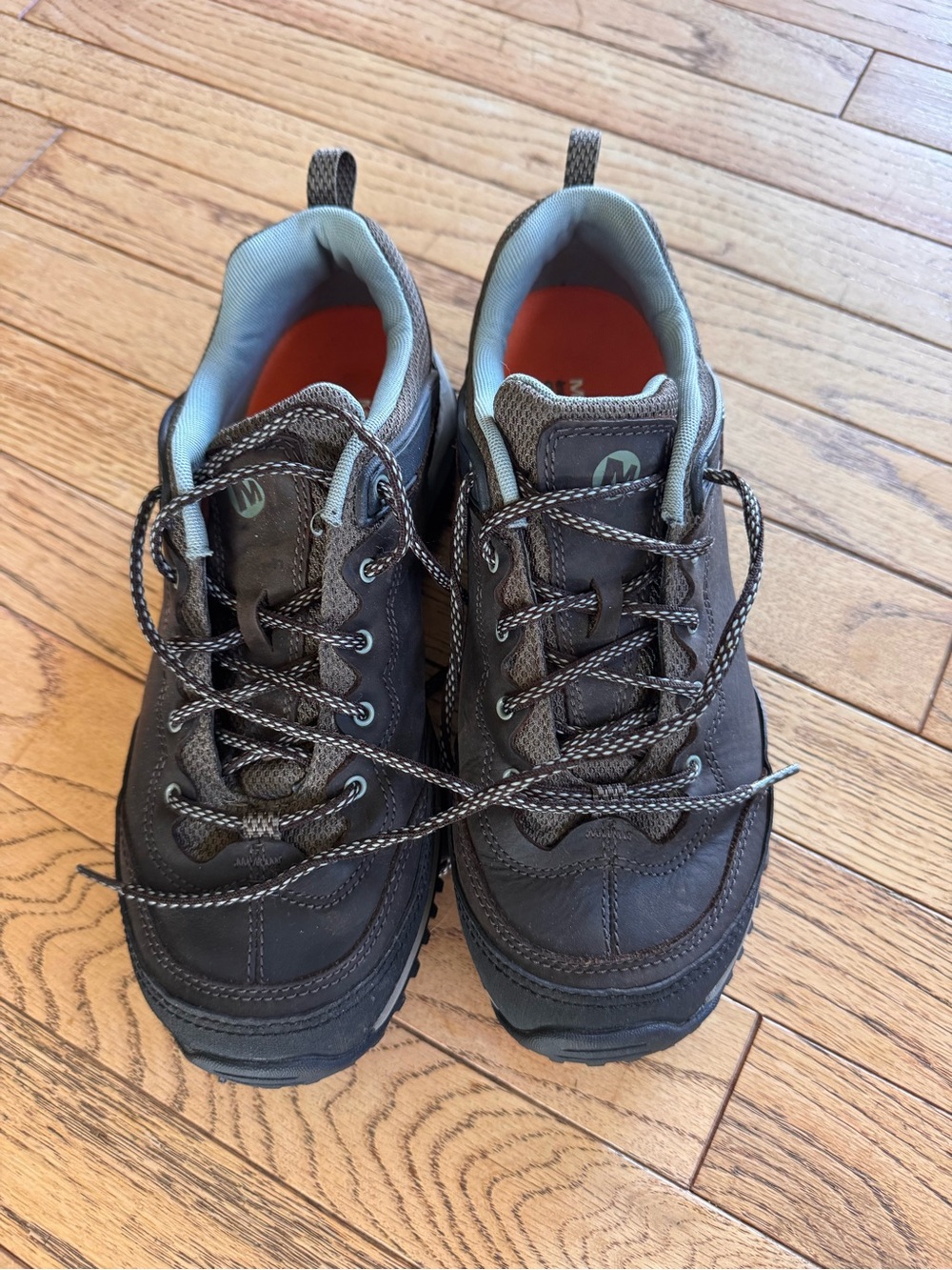 Women's Brown/Blue hiker boots Supportive Trail Sneakers
